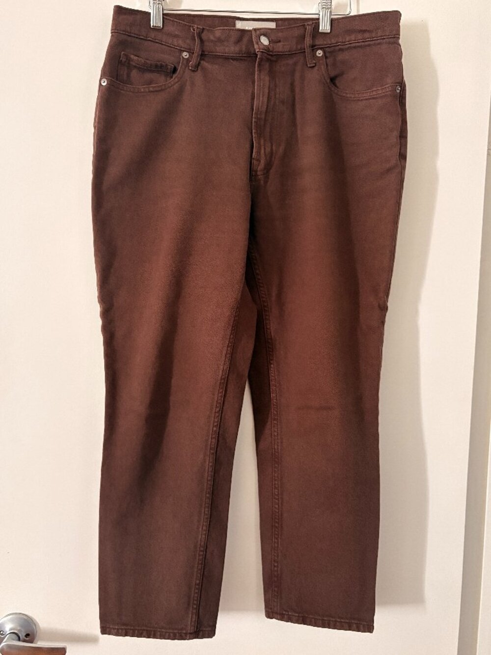 EVERLANE The original Cheeky Jean, Walnut Brown, Cropped, size 31